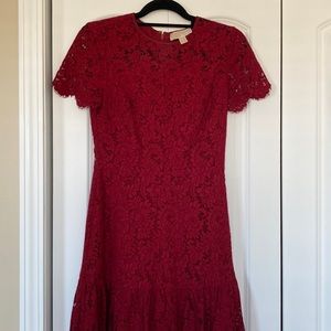 Michael Michael Kors Red Lace Dress size 0